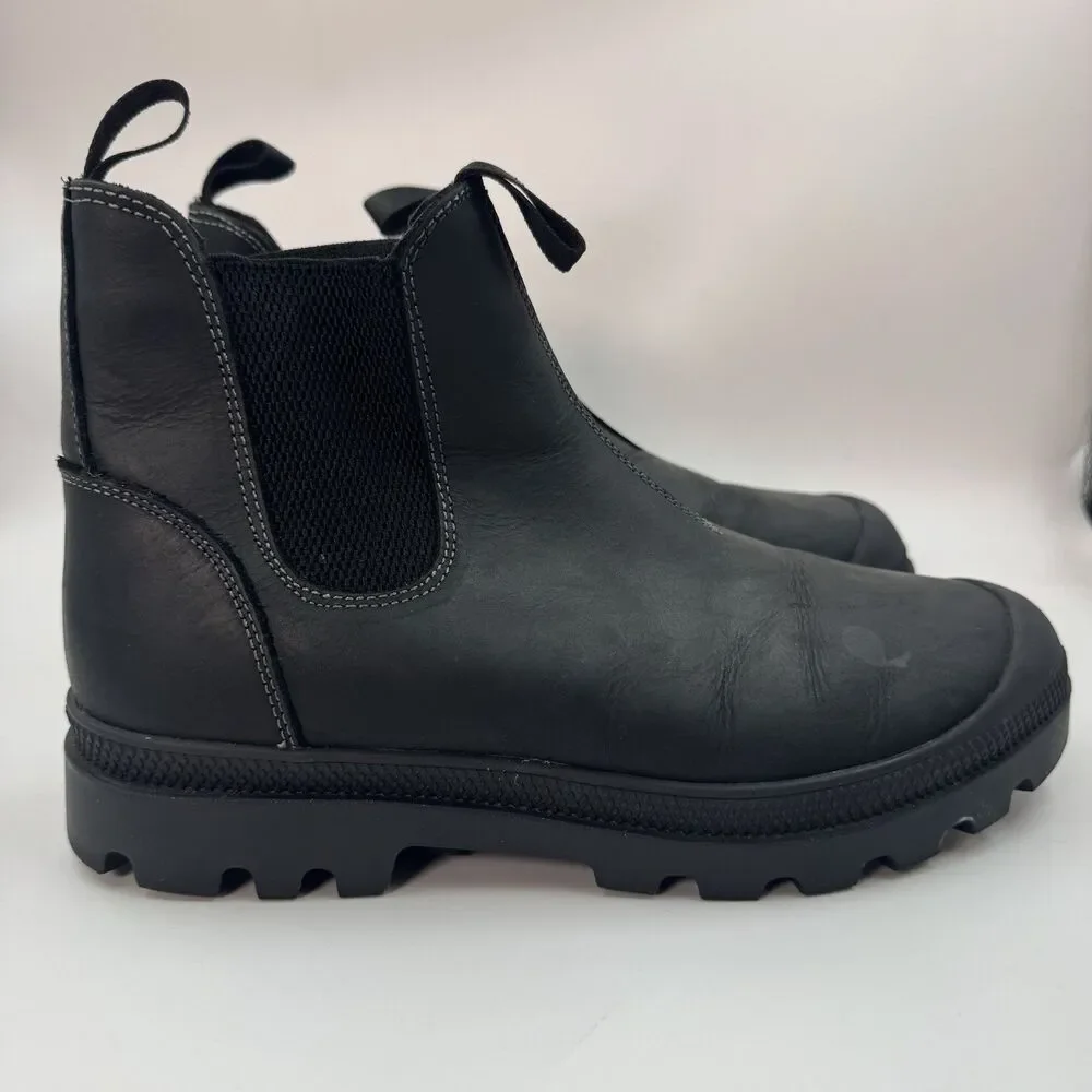 Steve Madden Insulate Waterproof Chelsea Boots Black Leather Men’s Size 8